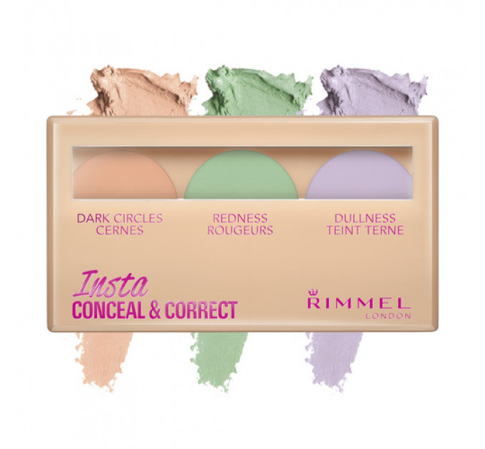 Rimmel Insta Conceal & Correct Palette набір коригувальних засобів для обличчя